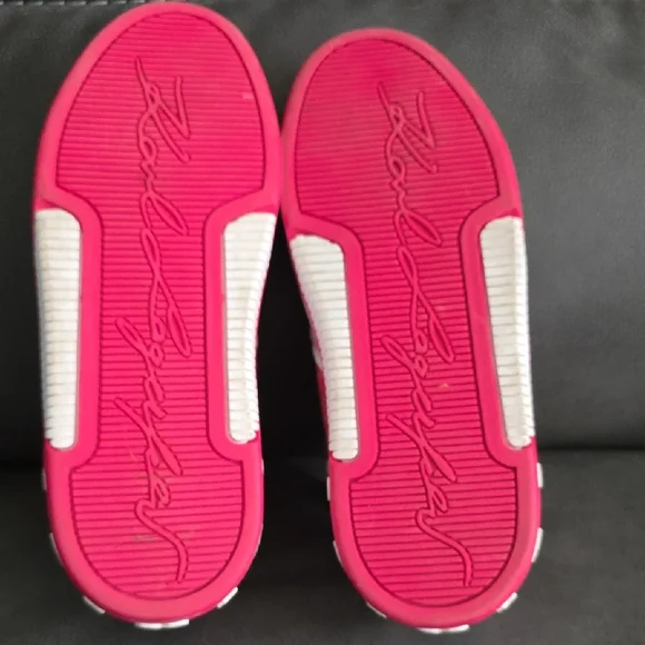 Karl Lagerfeld Pink and White Sneakers - Picture 8 of 8